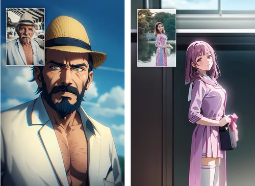 photo de profil manga