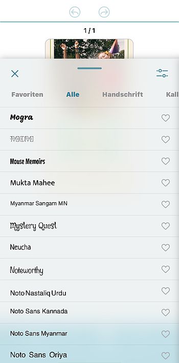 Promeo - Schriftarten