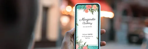 How To Easily Make a Custom Invite with Your Phone!