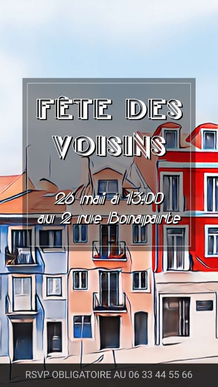 Meilleurs modèles d'invitation pour la Fête des Voisins