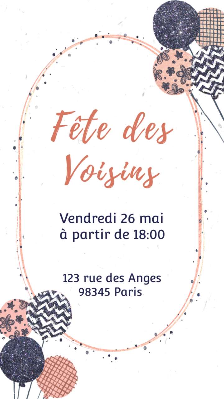 Meilleurs modèles d'invitation pour la Fête des Voisins