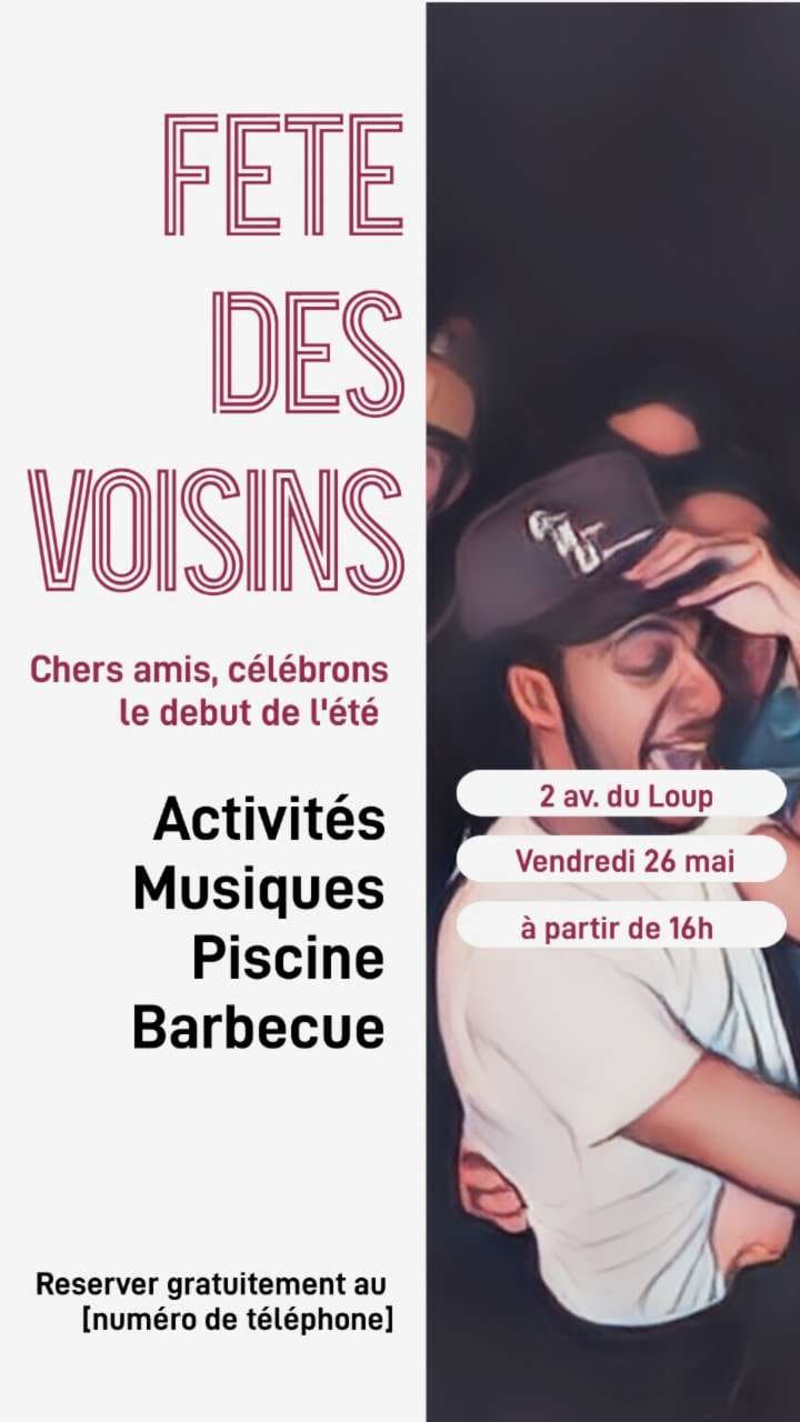 Meilleurs modèles d'invitation pour la Fête des Voisins