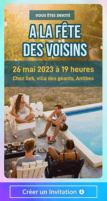 Promeo - Créez une invitation à la fête des voisins gratuitement