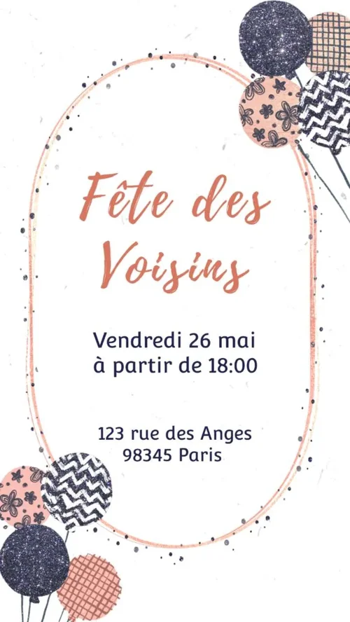Meilleurs modèles d'invitation pour la Fête des Voisins