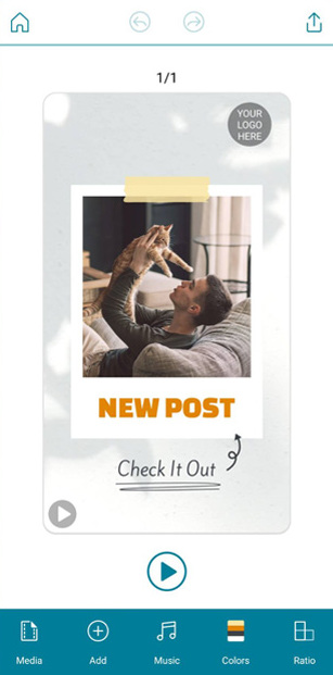 Promeo per creare filmati e Storie Instagram a partire da modelli