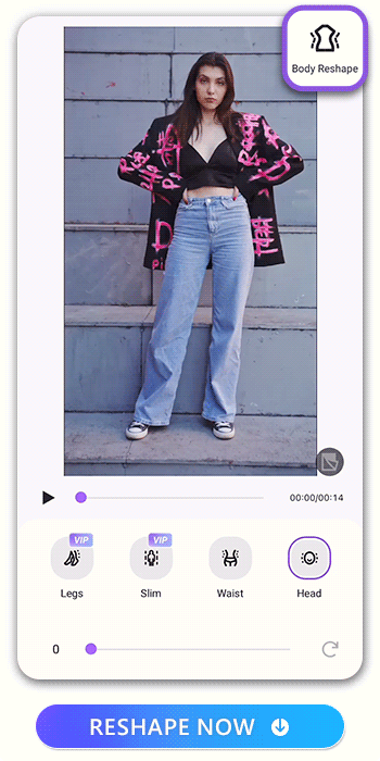 Vivid Glam: Edit your body in photos & videos with AI