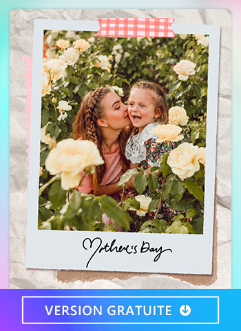 PhotoDirector App - Photo polaroid de la fête des mères