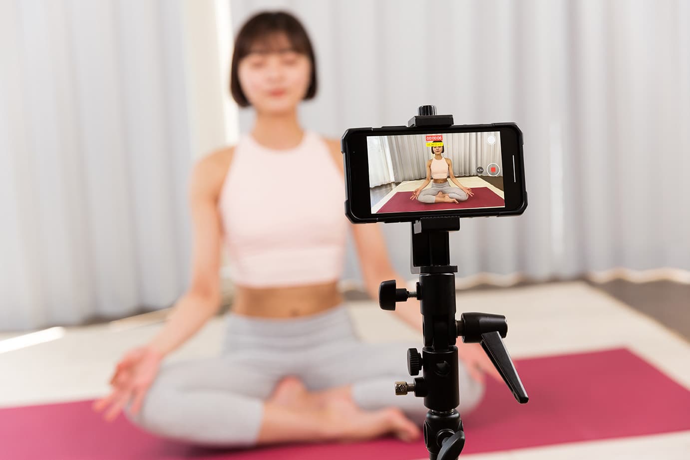スマホを使った撮影イメージ画像