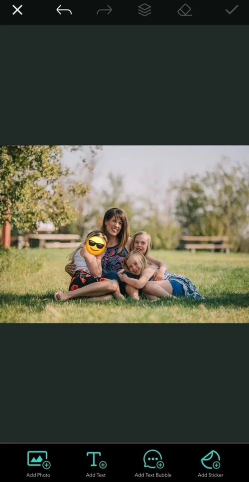 PhotoDirector App - emoji