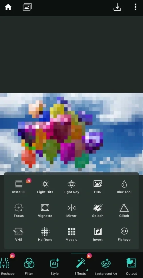 PhotoDirector App - Mosaic