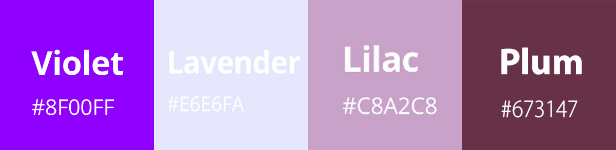 Colors Similar to Purple