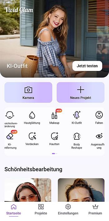 KI Videobearbeitung mit Vivid Glam