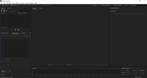 Adobe Audition Interface