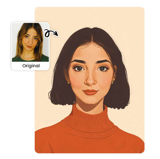 Convierte tu retrato en anime con PhotoDirector - Arte IA