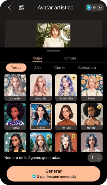 PhotoDirector - La mejor app para convertir fotos en anime