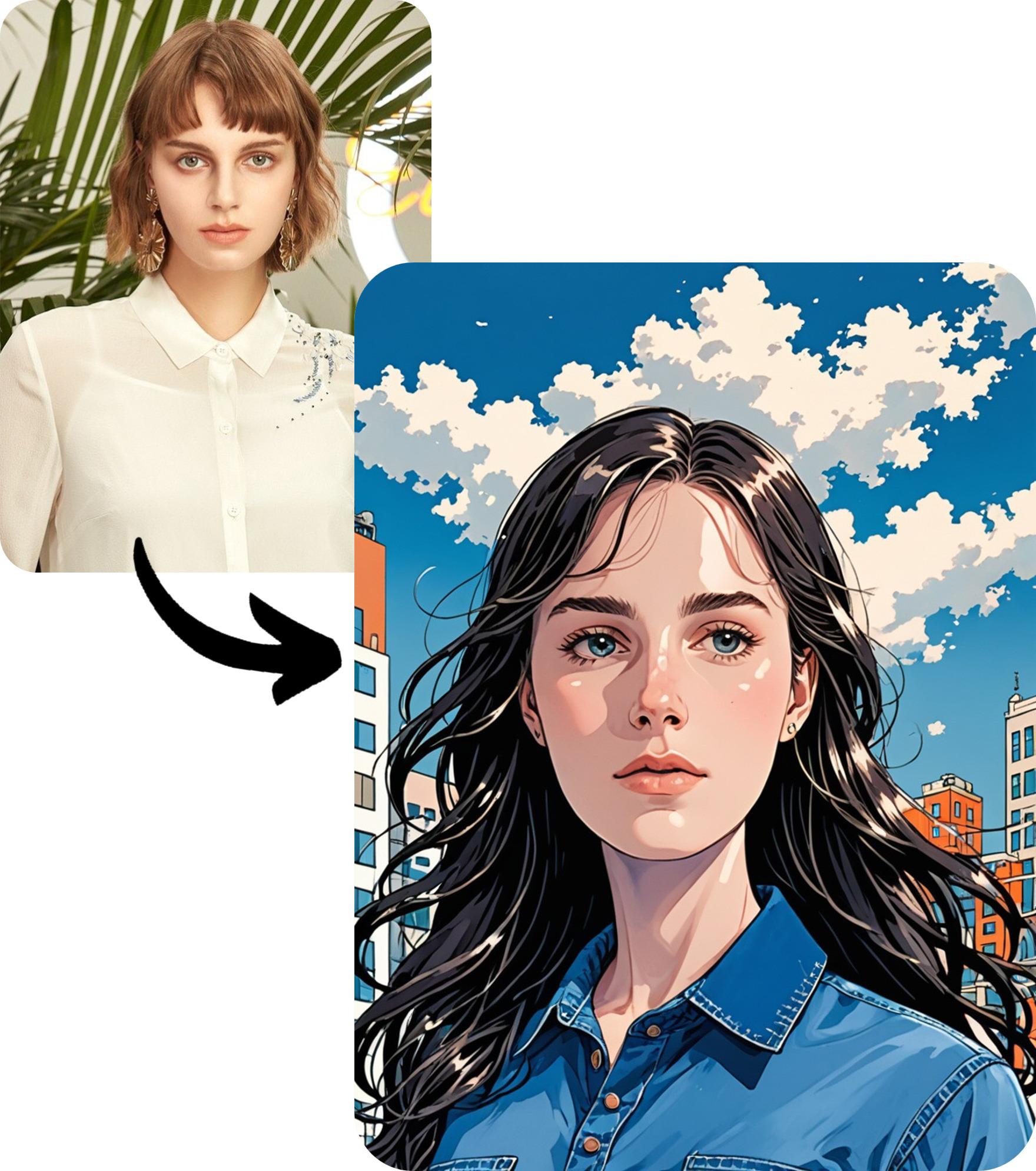 Convertir fotos en anime con PhotoDirector