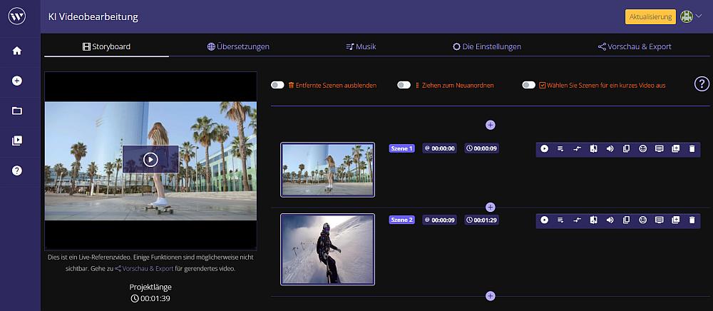 Wisecut KI Video Editor