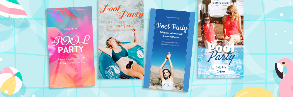 The Best Pool Party Invitation Maker