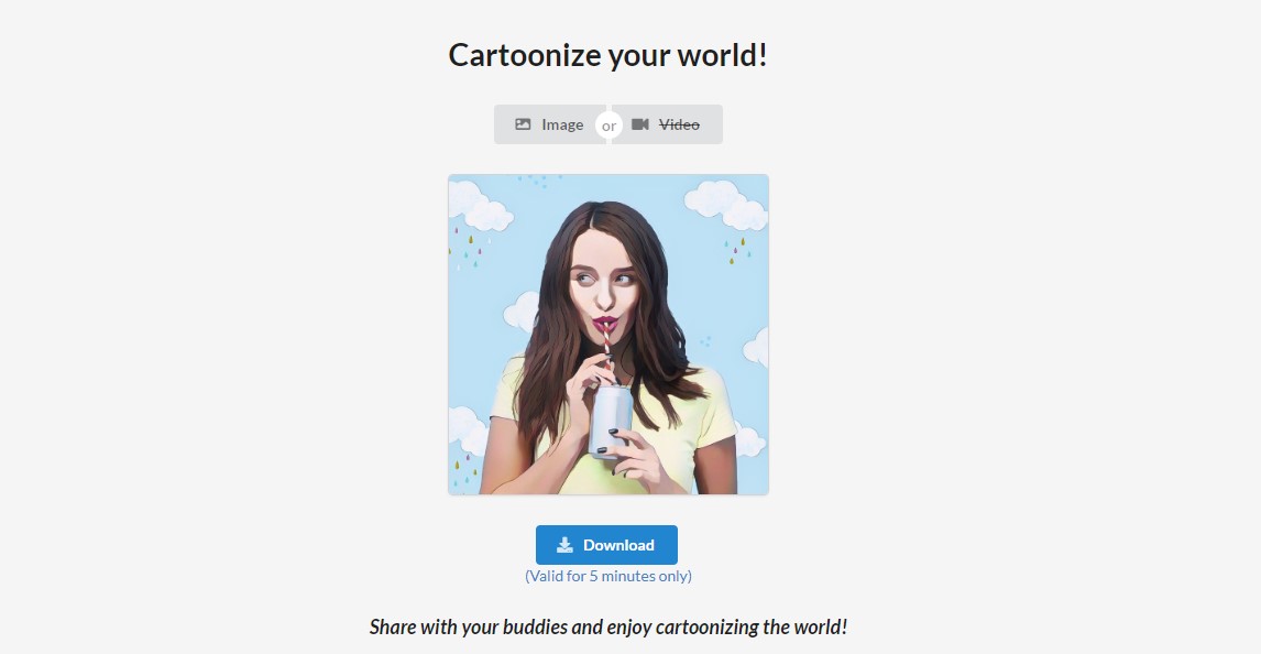 Cartoonizer Interface