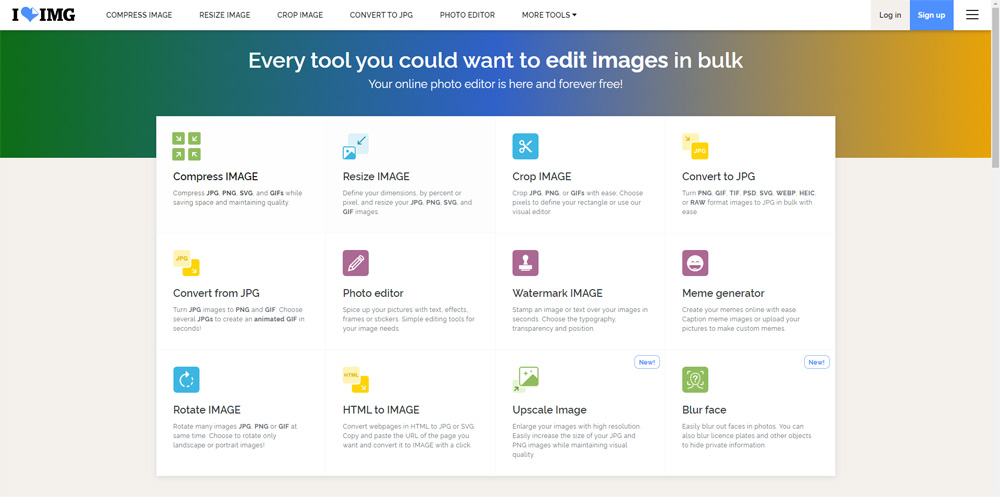 I Love IMG Interface