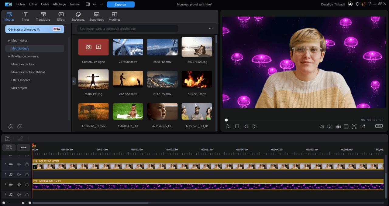 comment enlever le fond d'une vidéo sans écran vert?