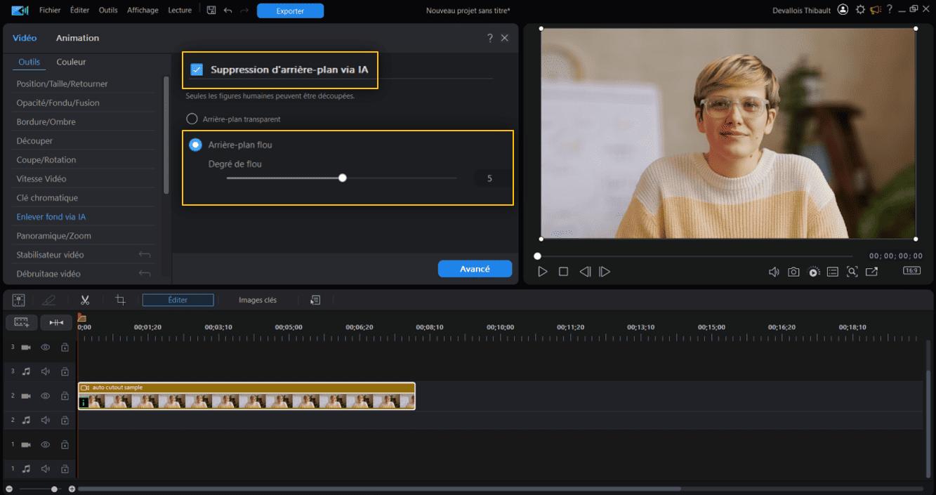 comment enlever le fond d'une vidéo sans écran vert?