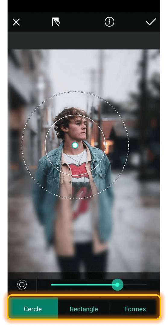 PhotoDirector - Flouter l'arrière-plan d'une photo Etape 4