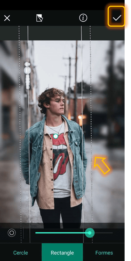 PhotoDirector - Flouter l'arrière-plan d'une photo Etape 5