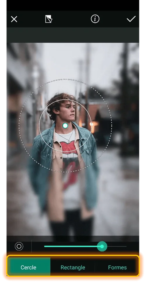 PhotoDirector - Flouter l'arrière-plan d'une photo Etape 4