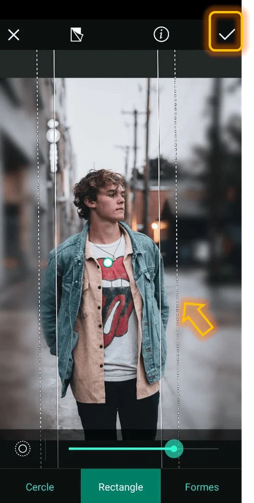 PhotoDirector - Flouter l'arrière-plan d'une photo Etape 5