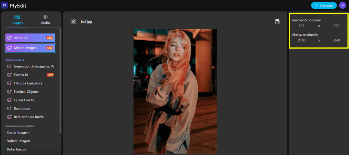 Cómo mejorar la calidad de una imagen online