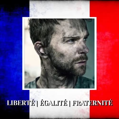 Image avec message Liberté Égalité Fraternité pour le 14 juillet - fête nationale francaise