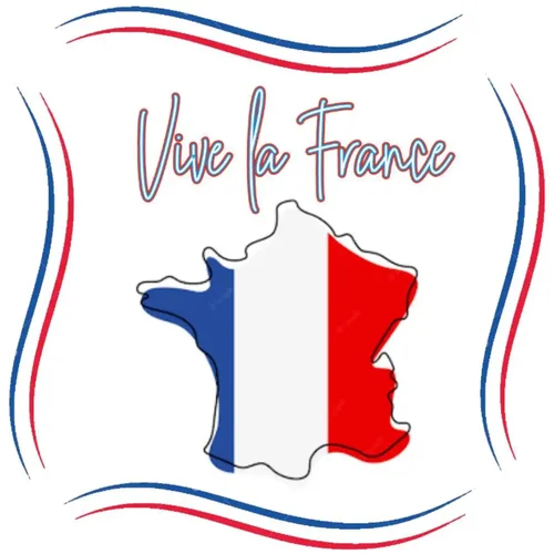 Image avec message Vive la France pour le 14 juillet - fête nationale francaise