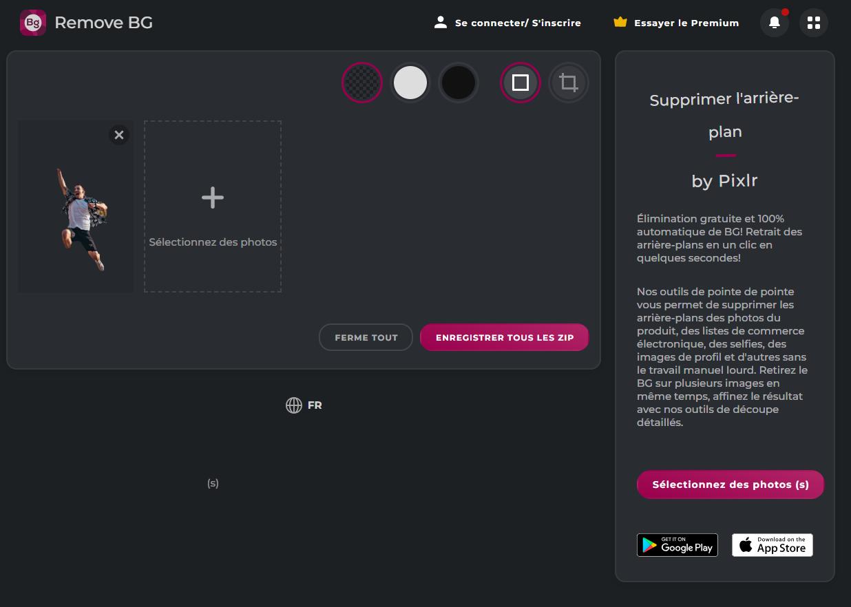 Pixlr - Supprimer l'arrière-plan d'une image en ligne gratuit