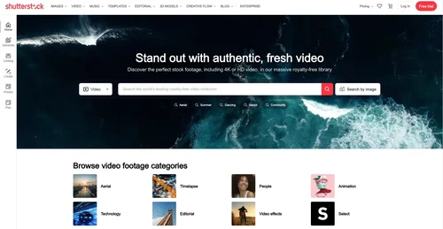 Shutterstock Interface