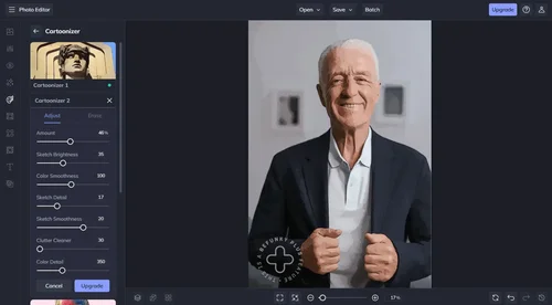 BeFunky - Effet Cartoon en ligne avec suite d'édition photo complète