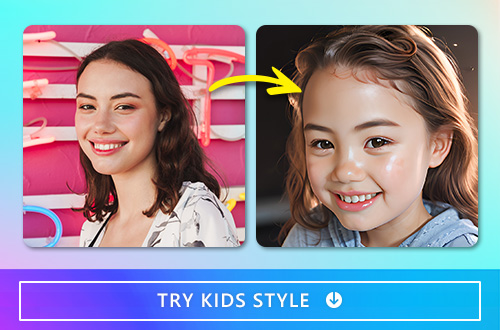 Get a glimpse of your future family with PhotoDirector's AI Avatar feature. Upload a photo of yourself and your partner, then select the Kid style. The app will generate images that show potential children, allowing you to envision what your future family might look like. Explore different genders and see all the possibilities with PhotoDirector's AI Avatar Kid styles.