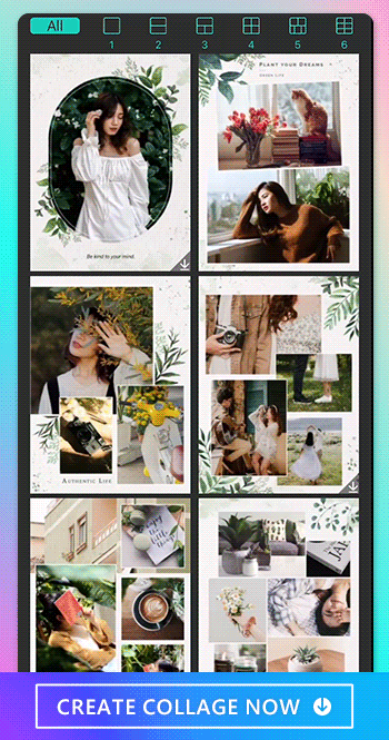 Selecting photos for your collage: PhotoDirector allows up to 6 photos from your gallery