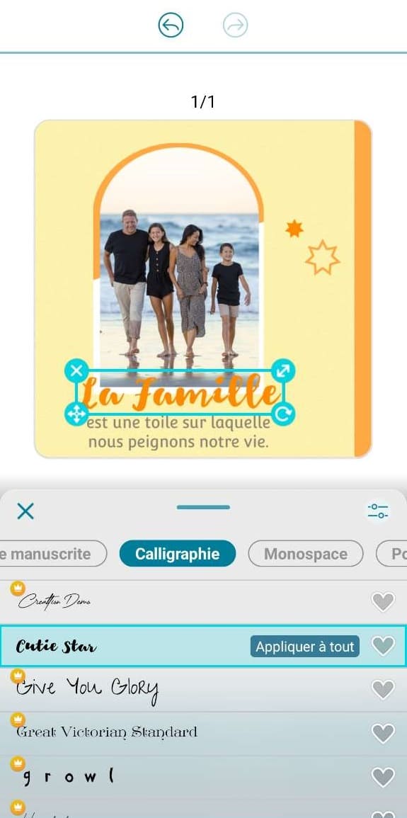 comment creer une citation sur la famille en image