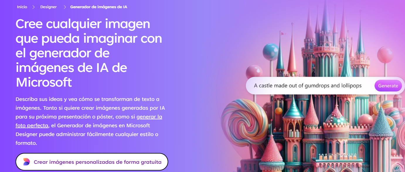 Generador de imágenes IA de Microsoft