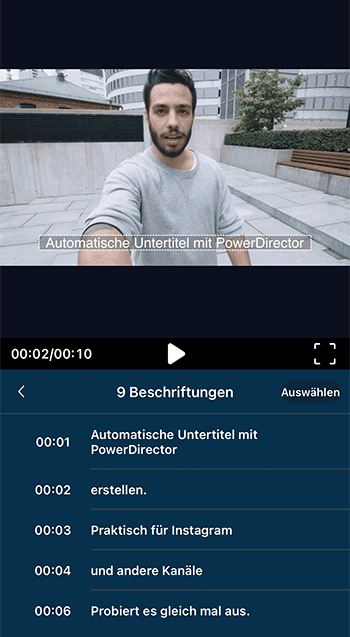 PowerDirector - KI Video Editor App