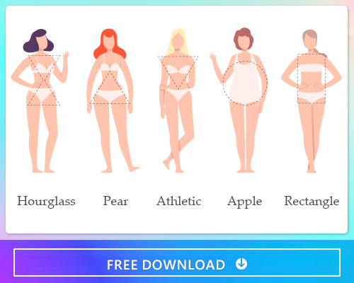 Body Types and Styling Tips: Hourglass, Pear, Apple, Rectangle, and Athletic.
