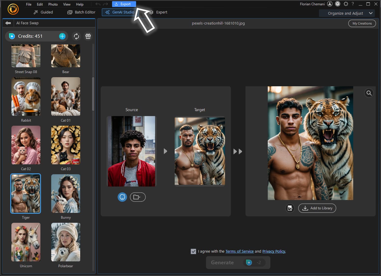 AI Face Swap Step 4 on PC