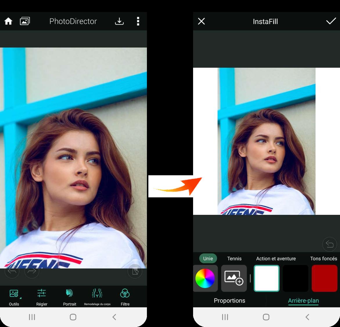  Ajout cadre Instagram sur photo