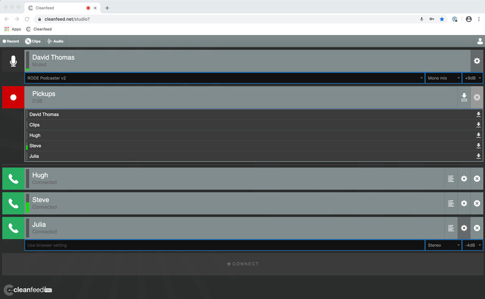 Cleanfeed Interface
