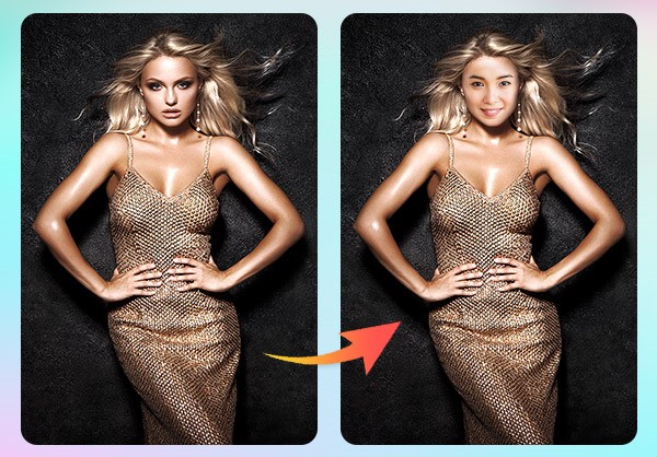 Essayez la meilleure application de face swap.