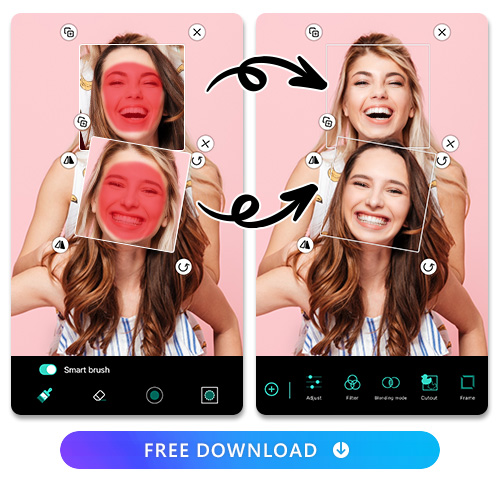 verlay the two cutout faces onto the original image in PhotoDirector to complete the face swap. Adjust the angles and sizes of the cutout faces to match each other's facial shapes, ensuring a seamless and realistic face swap. With this process, you can successfully swap faces with your friend and create amusing and entertaining results. Unleash your creativity and have fun with PhotoDirector's face swap feature.