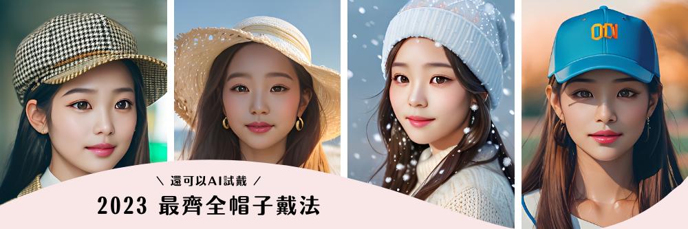2025 最齊全帽子戴法，毛帽/貝雷帽/鴨舌帽/棒球帽/漁夫帽顯瘦小臉戴法，還可以 AI 試戴帽子
