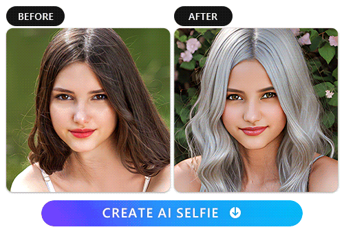 Picture before and after while using AI Avatar feature