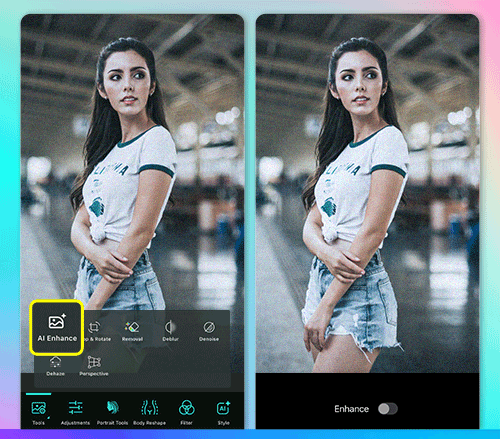 Enhance photos with PhotoDirector